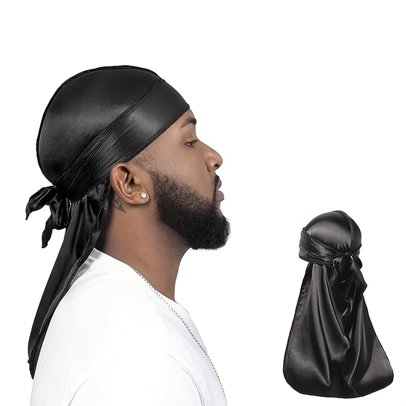 4 Pcs Velvet Durags for 360 Waves, Silky Doo Rag Durag Head Wraps with  Extra Long Tail and Wide Straps for Men Women at  Men's Clothing store