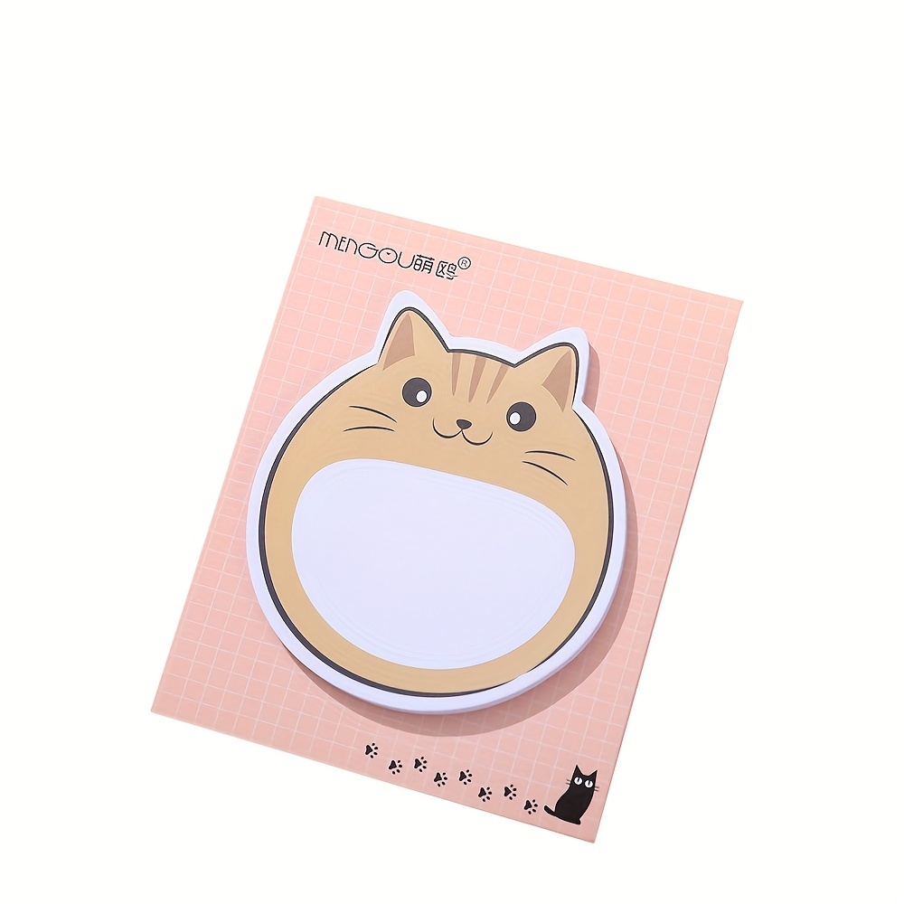 150 Cute Cat Sticky Notes Kawaii Animal Self Adhesive Sticky - Temu