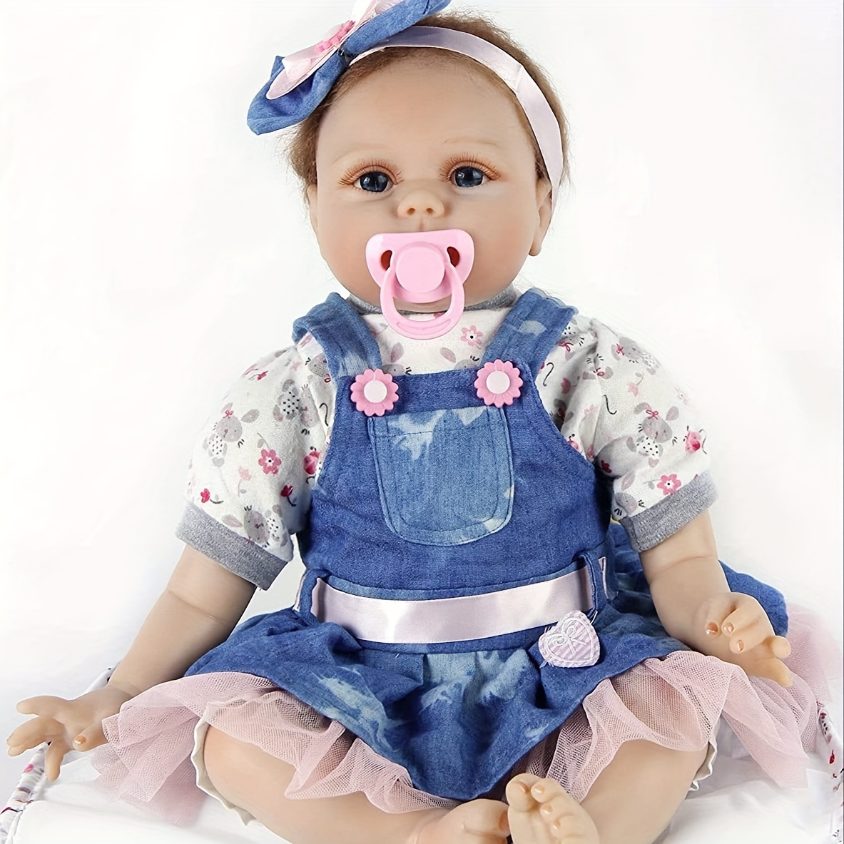 ZIYIUI 22 Inch-55cm Reborn Baby Dolls Real Life Soft Silicone Vinyl  Realistic Reborn Dolls Reborn Toddler Girls Gentle Touch Dolls Handmade Boy  Girl T