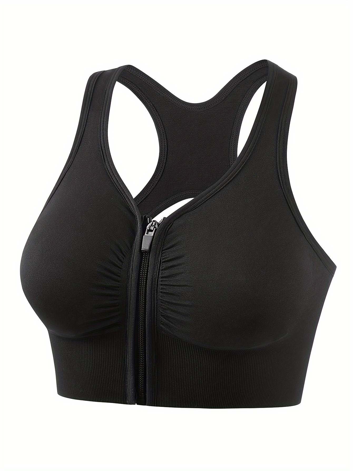 Women Zipper Sports Bras - gray / XL  Ropa deportiva, Ropa, Ropa deportiva  mujer