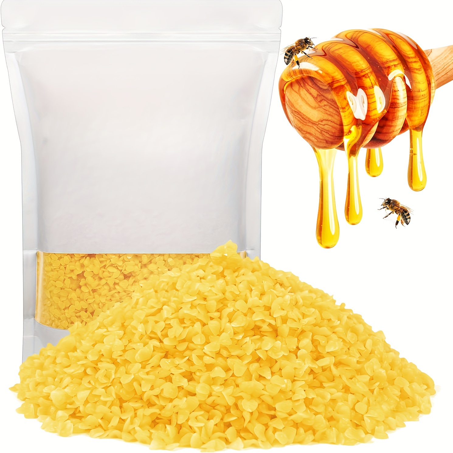  5LB Yellow Beeswax Pellets Food Grade Beeswax Triple Filtered  Beeswax for Candle Making Beeswax Pastilles for DIY Creams Lotions Lip Balm  Soap