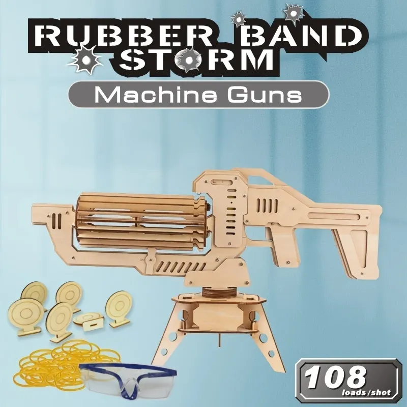 contant geld Bijdrage Springplank Toy Machine Gun Rubber Band