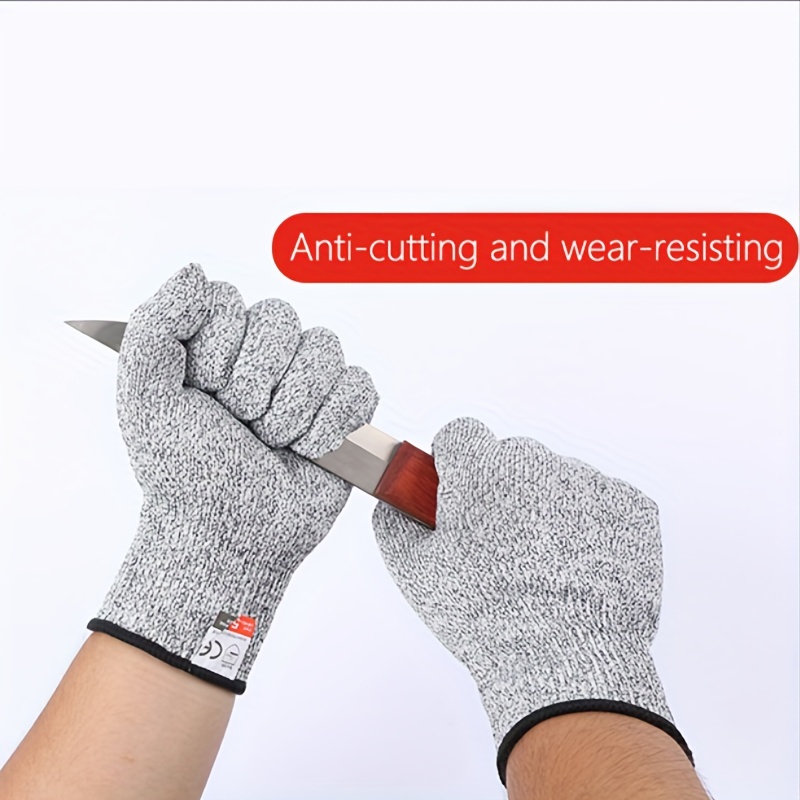 1 Pair of Waterproof Cut Resistant Gloves Safety Garden Wear Resistant Working Gloves for Cutting Slicing Wood Carving Gardening Supplies (Size M)