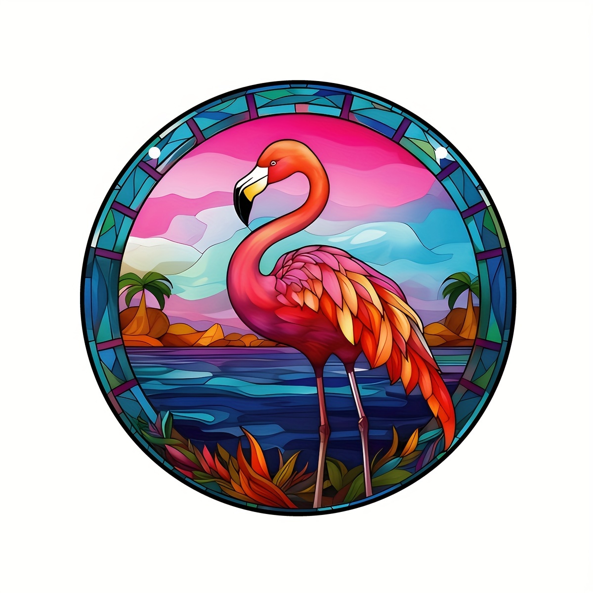 Koltose by Mash - Flamingo Suncatcher Kit, Window & Sticky Suncatcher Art for Boys & Girls Ages 3-14