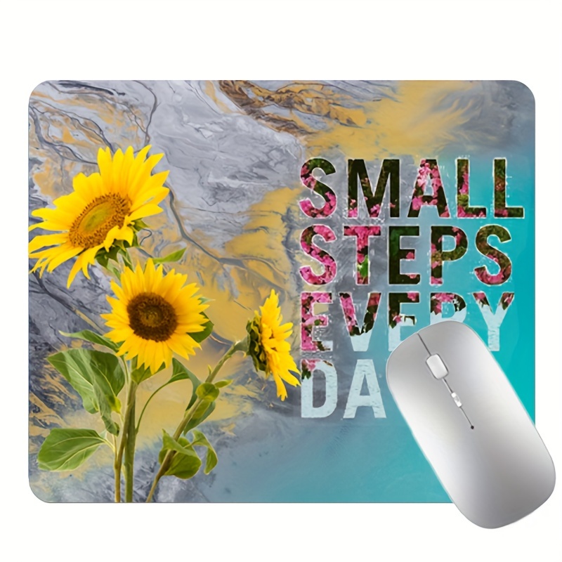 Funny Quotes Graphic Mousepad, Office Desk Accessories, Quotation Mousepad, Office  Decoration, Watercolor Flower Round Mousepad, Office Supplies - Temu