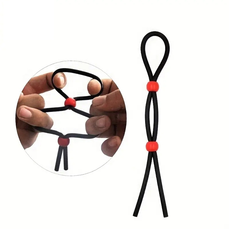 Sex Toys Adjustable Penis Ring Rope for Adults Men And Silicone Ejacul