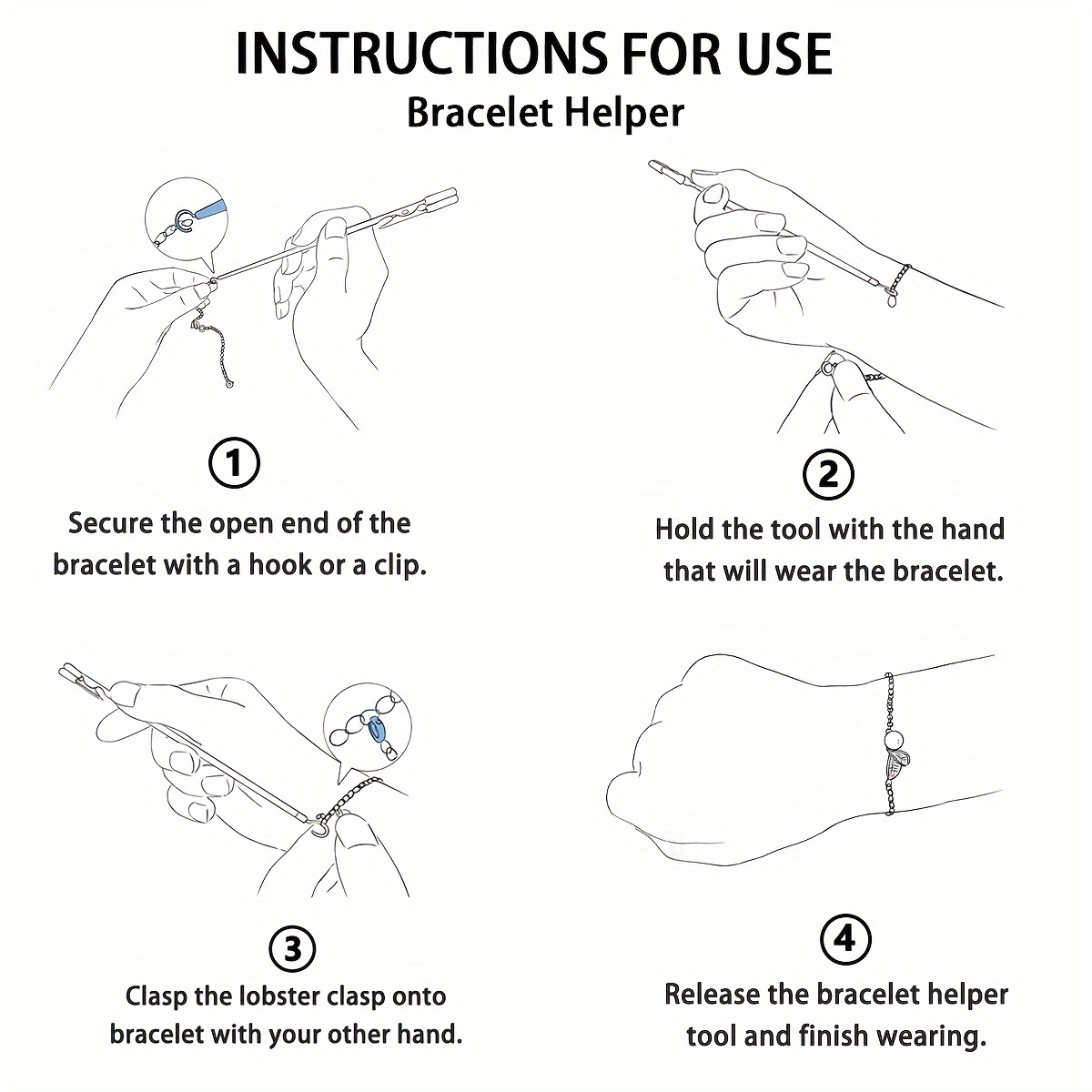 Instructions on How to Use Bracelet Helper Tool 