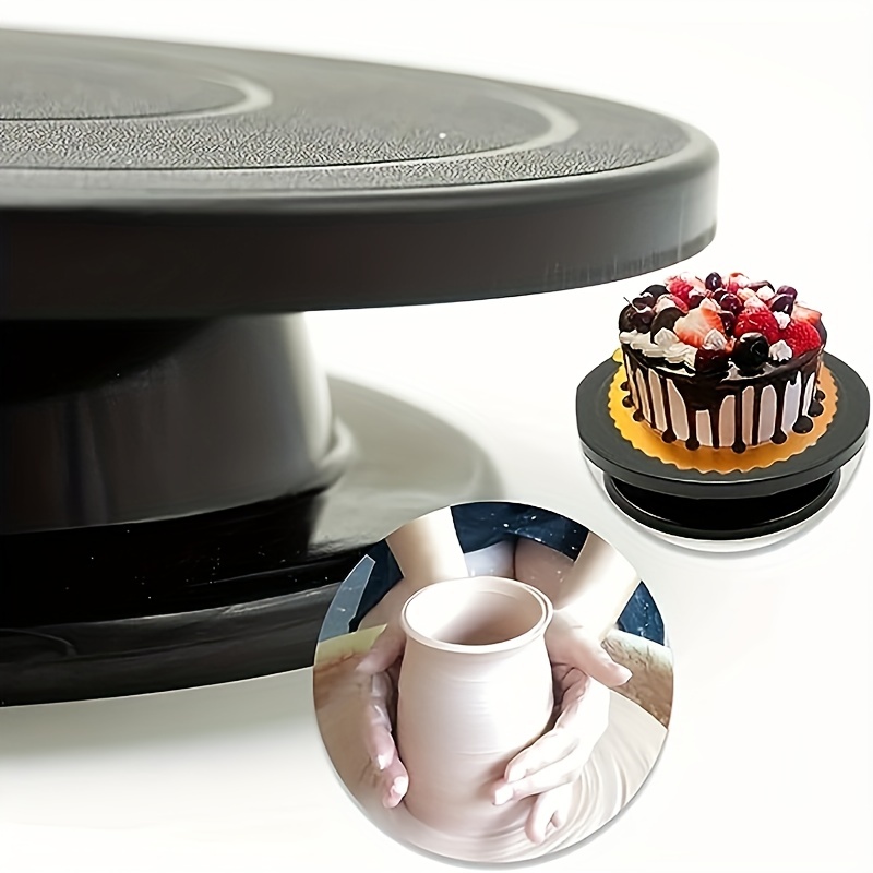 Cake Turntable Carving Wheel Rotating Cake Turntable Black - Temu