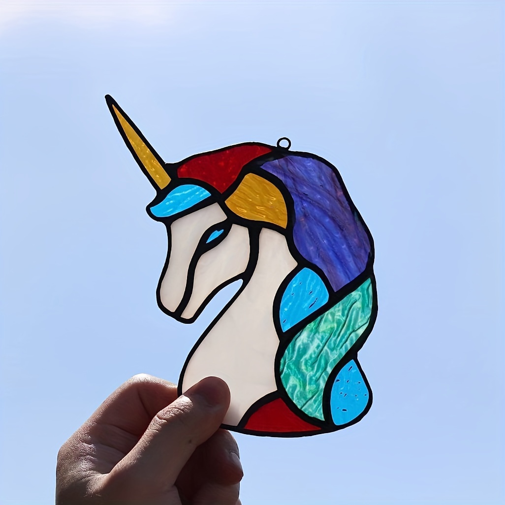 1 Pezzo Di Unicorno Ragazza Regalo Finestra Di Vetro Colorato Appeso  Unicorno Casa Camera Da Letto Decorazione Della Festa Di Compleanno - Temu  Italy