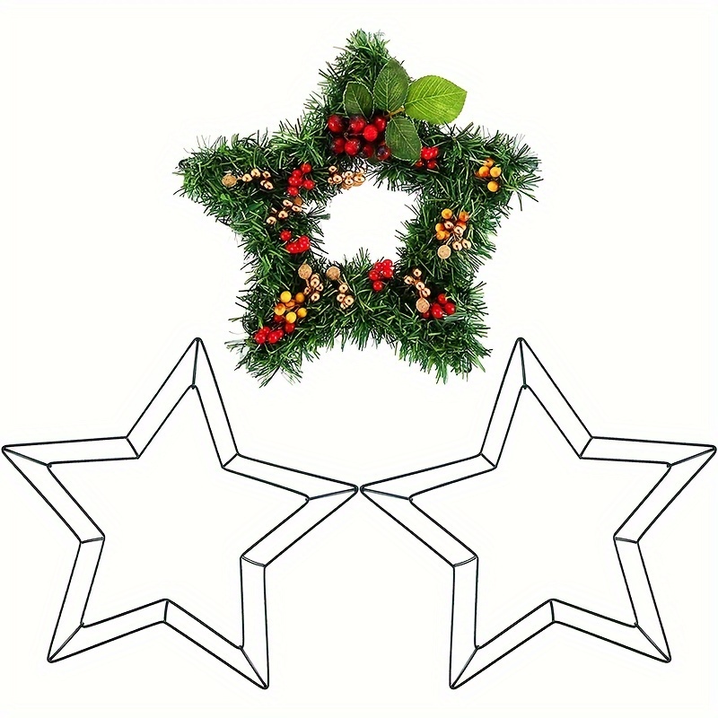 Star wire store wreath frame