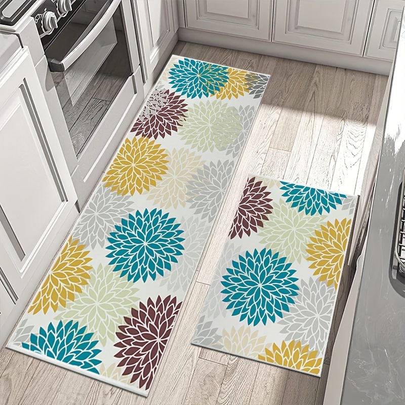 Cuttable Kitchen PVC Waterproof Oil-proof Carpets Non-slip Entrance Door  Mat Soft Balcony Leather Rug Soft Living Room Carpet