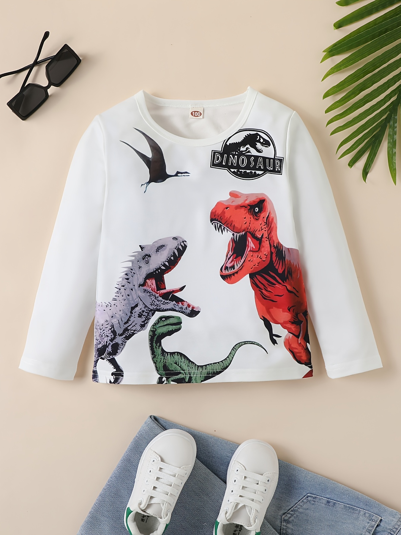 long sleeve dinosaur shirt