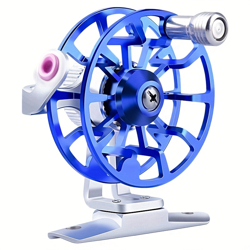 Super Smooth Full Metal Aluminum Alloy 2+1BB Former Ice Fishing Reel Fly  Fishing Wheel Ultra-Light Right Hand 50g 5 Colors Optional Lightweight 