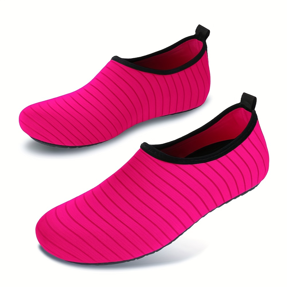 Women's Striped Water Socks Quick Drying Barefoot Beach Wading Shoes