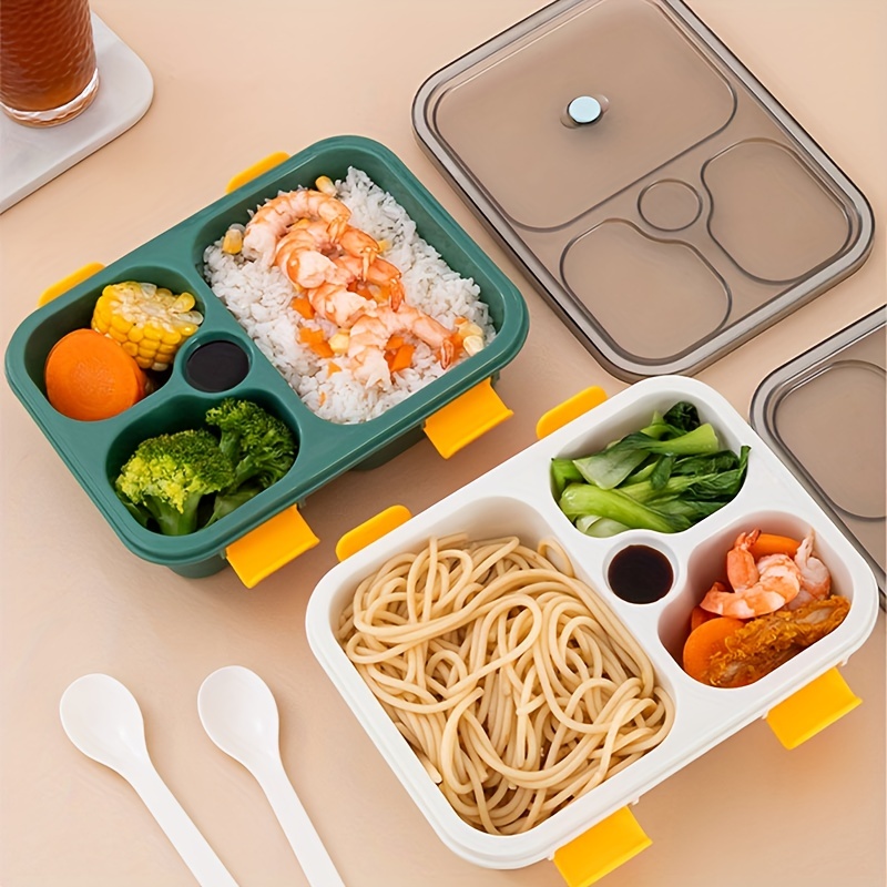 3 Compartment Bento Snack Boxes, Reusable Lunch Container For Meal  Preparation, Washable Separate Food Storage Containers, Suitable For  School, Work And Travel Back To School, Kitchen Supplies - Temu