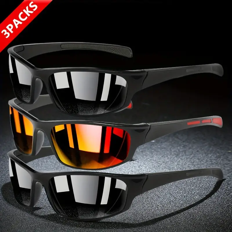 Men's Sports Uv Protection Sunglasses Lightweight Frame - Temu