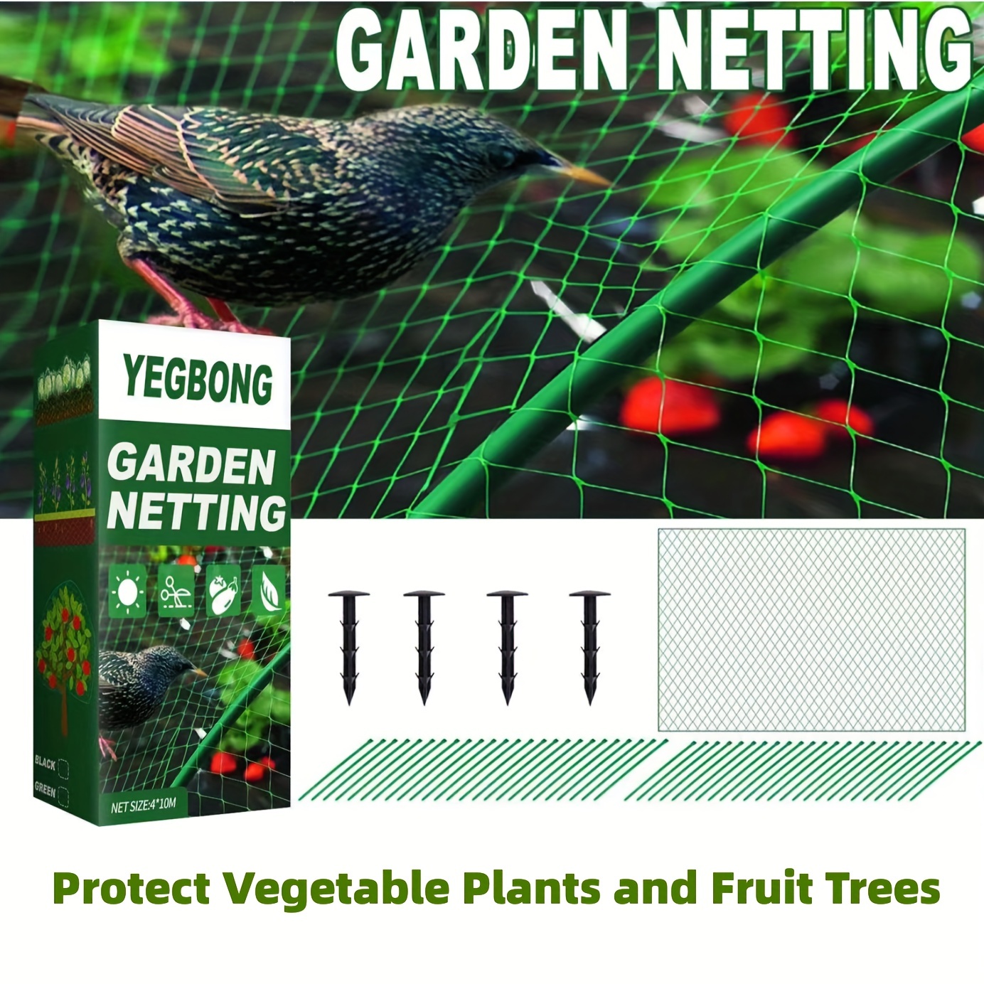 Garden Protection Vegetable Plants Fruit Trees Bird Nets - Temu