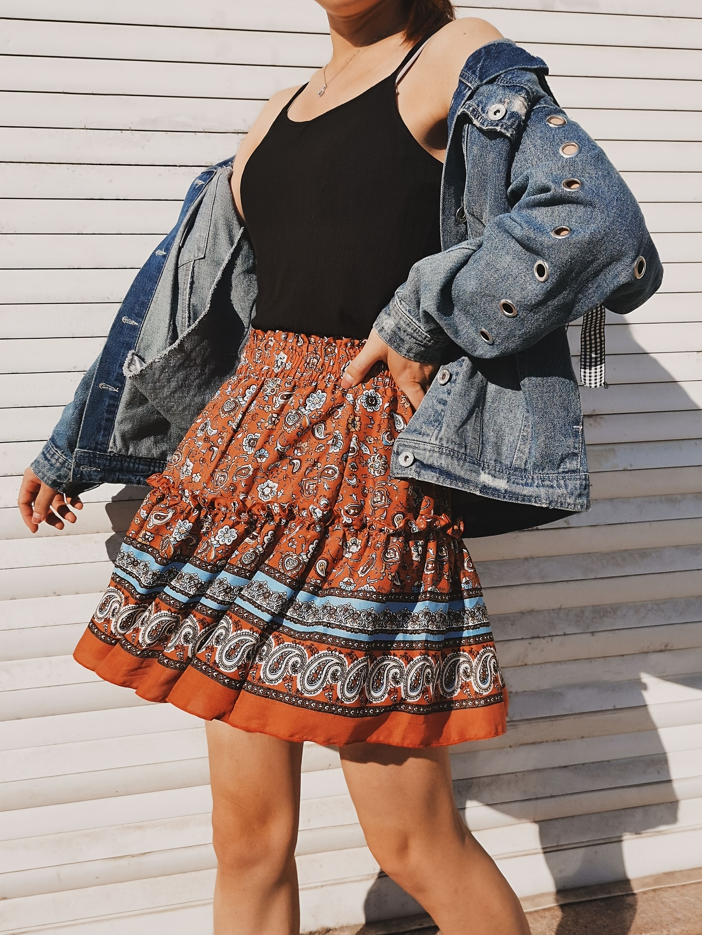 Layered 2025 ethnic skirt