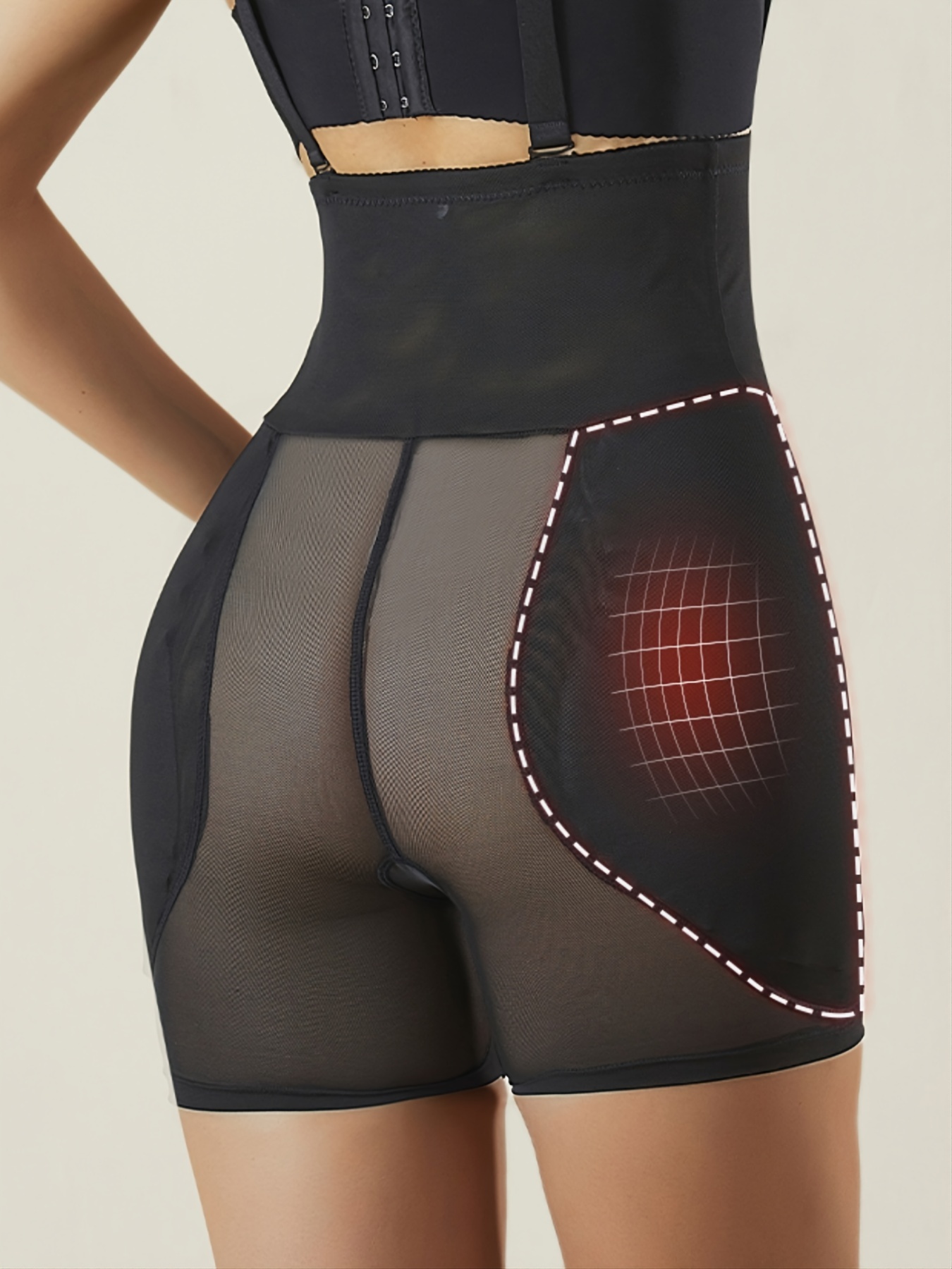 Women's Thickened Belly Buttocks Detachable Pad Boyshort - Temu
