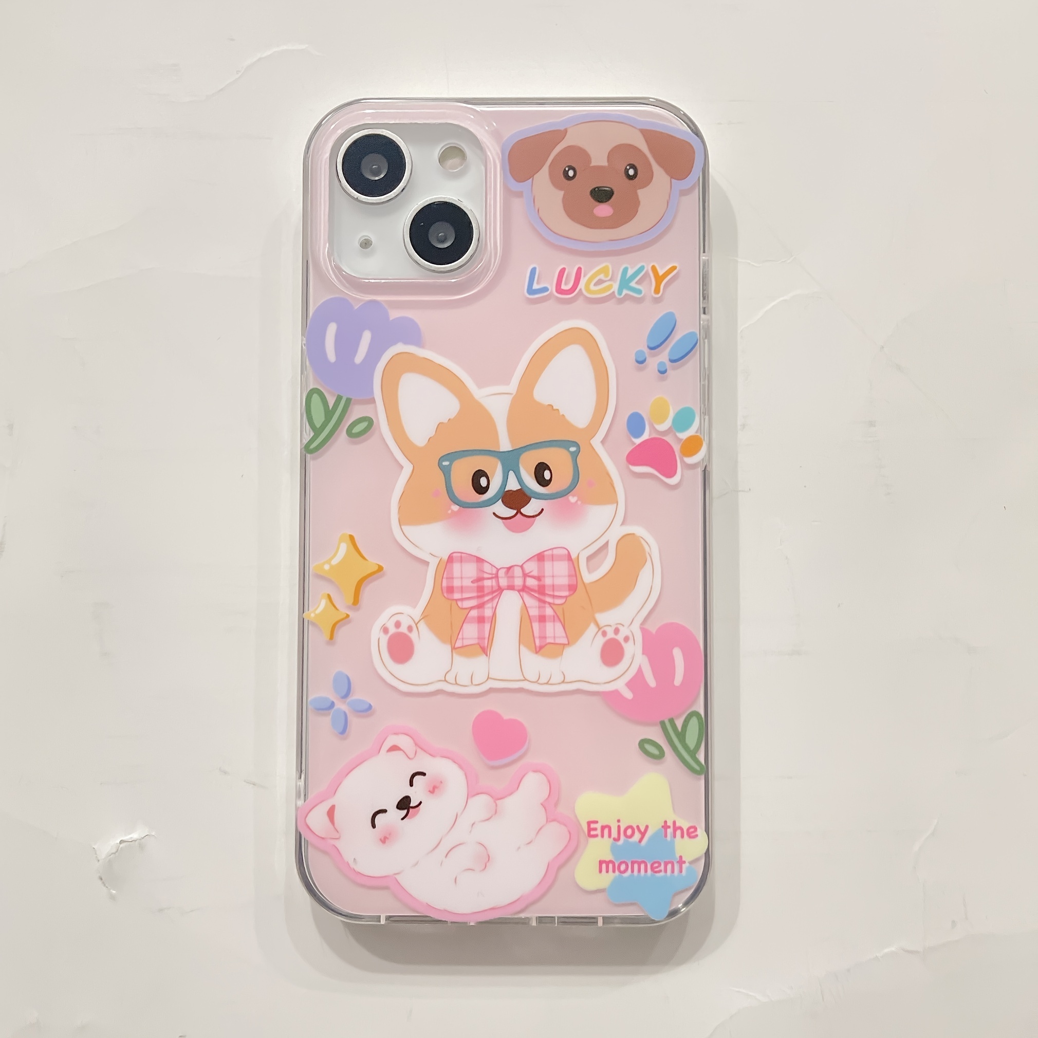 Jf2565 Cute Dog 001 ( Brand Puppy) English Title: Cuddly Dog Phone Case For Iphone  14 13 12 11 Xs Xr X 7 8 6s Mini Plus Pro Max Se,gift For Easter