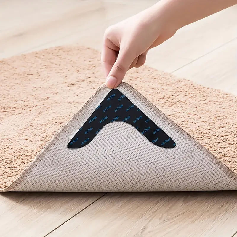 Rug Gripper, Double Sided Non-slip Rug Pads, Rug Tape Stickers Washable  Area Rug Pad Carpet Tape Corner Side Gripper For Hardwood Floors And Tile -  Temu