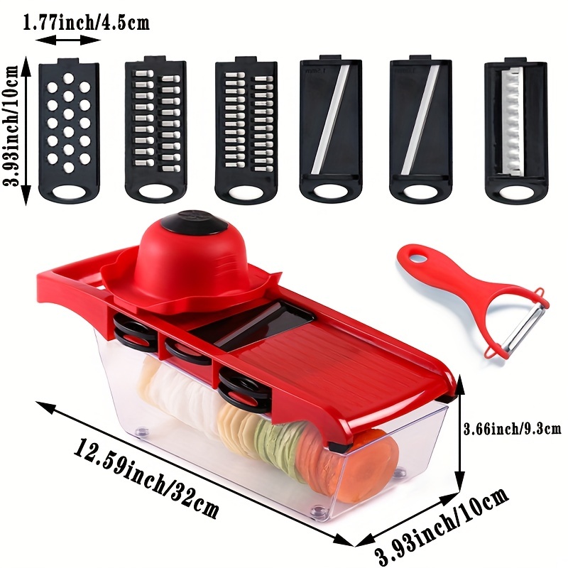 Vegetable Slicer, Multifunctional Fruit Slicer, Manual Food Grater,  Vegetable Cutter For Shredding, Slicing,stripping And Dicing, Vegetable  Grater, Cutter With Container, Potato Grater, Onion Mincer, Kitchen Stuff, Kitchen  Gadgets - Temu New Zealand