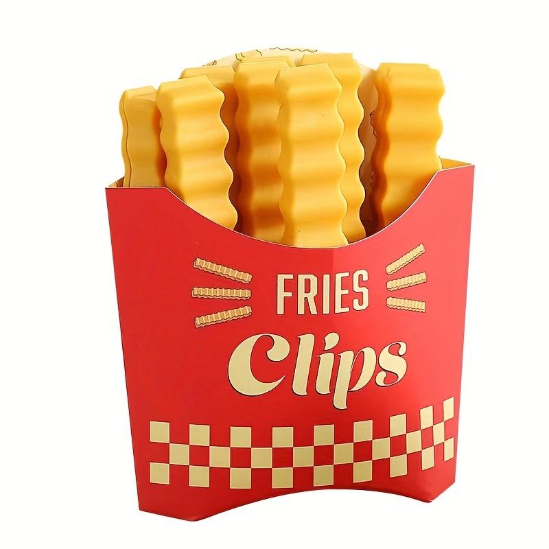 Cute French Fries Sealing Clip Plastic Sealing Clip Snack - Temu