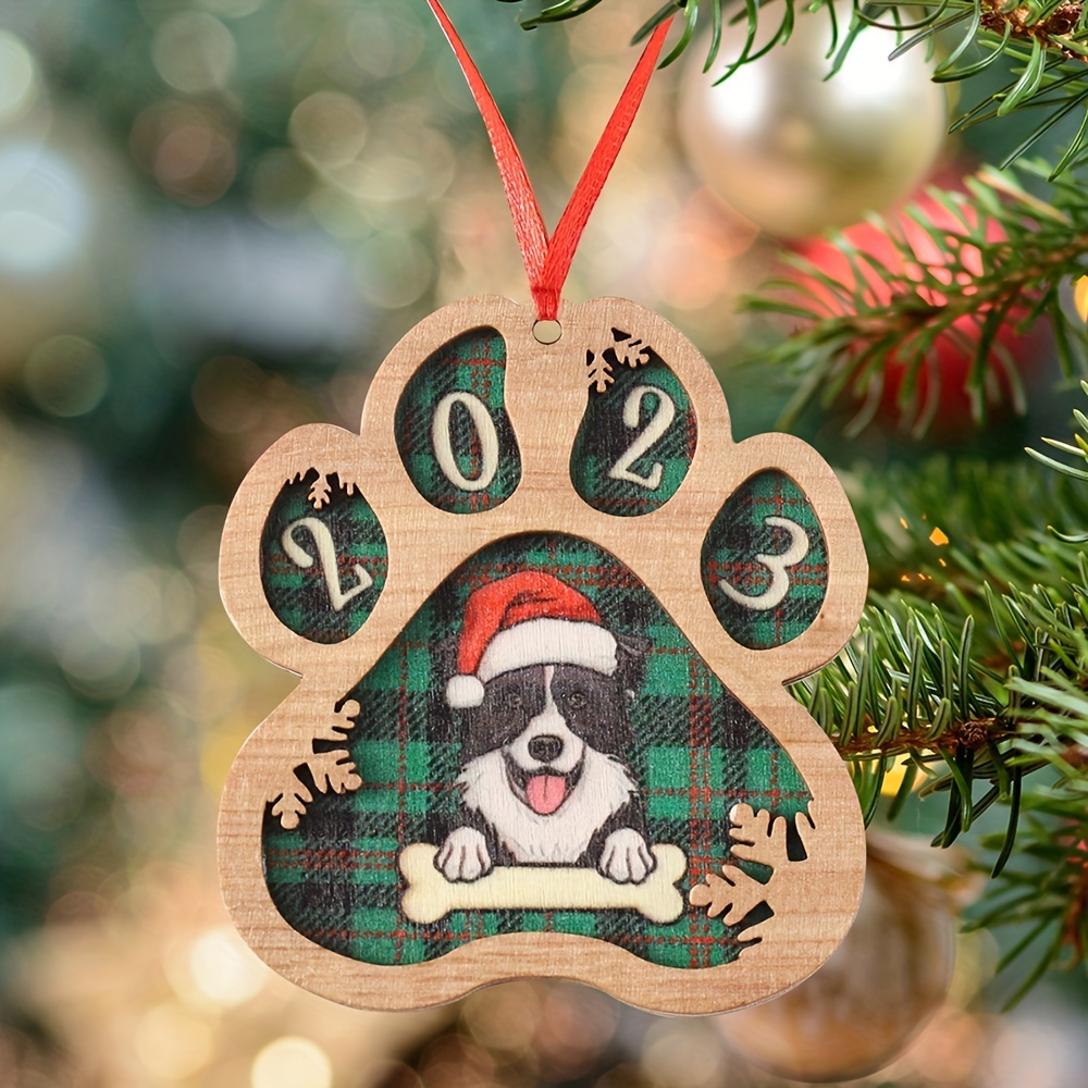 Christmas Wreath Dog Decoration Pendant Christmas - Temu