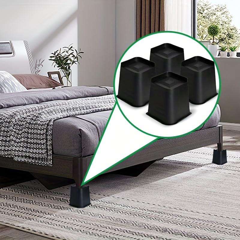 MYMULIKE Bed Risers 6 Inch Heavy Duty, Oversized Furnitures Risers