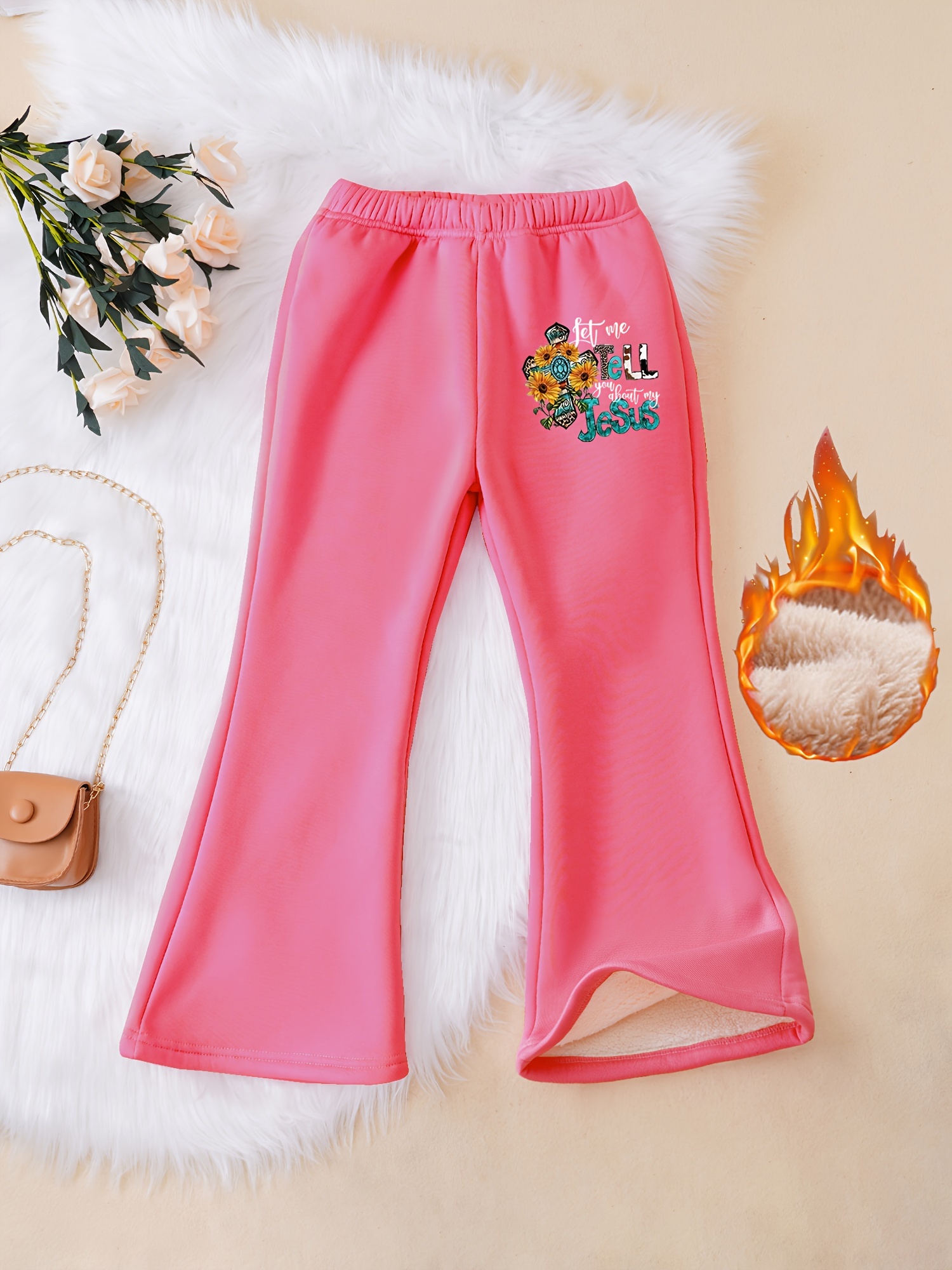 Kids Fleece Pants | Hot Pink