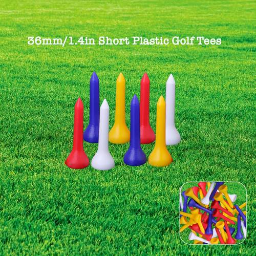 50 pcs colorful durable plastic tees 36mm 42mm 49mm multiple plastic golf tees 1 set of christmas tees gift for golfer golf accessory