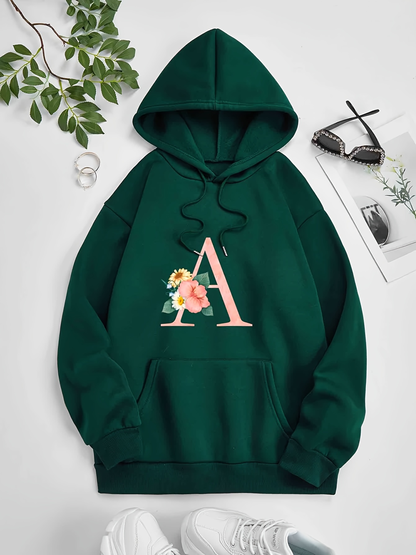 Sudadera de algodón con capucha y flor Monogram - Prêt-à-Porter