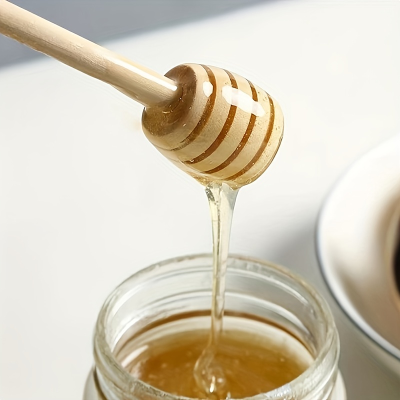 Kitchenious Lot de 20 bâtonnets à miel – Agitateurs en nid d'abeille de 7,6  cm – Cadeaux de fête de mariage, charcuterie et planche à fromage