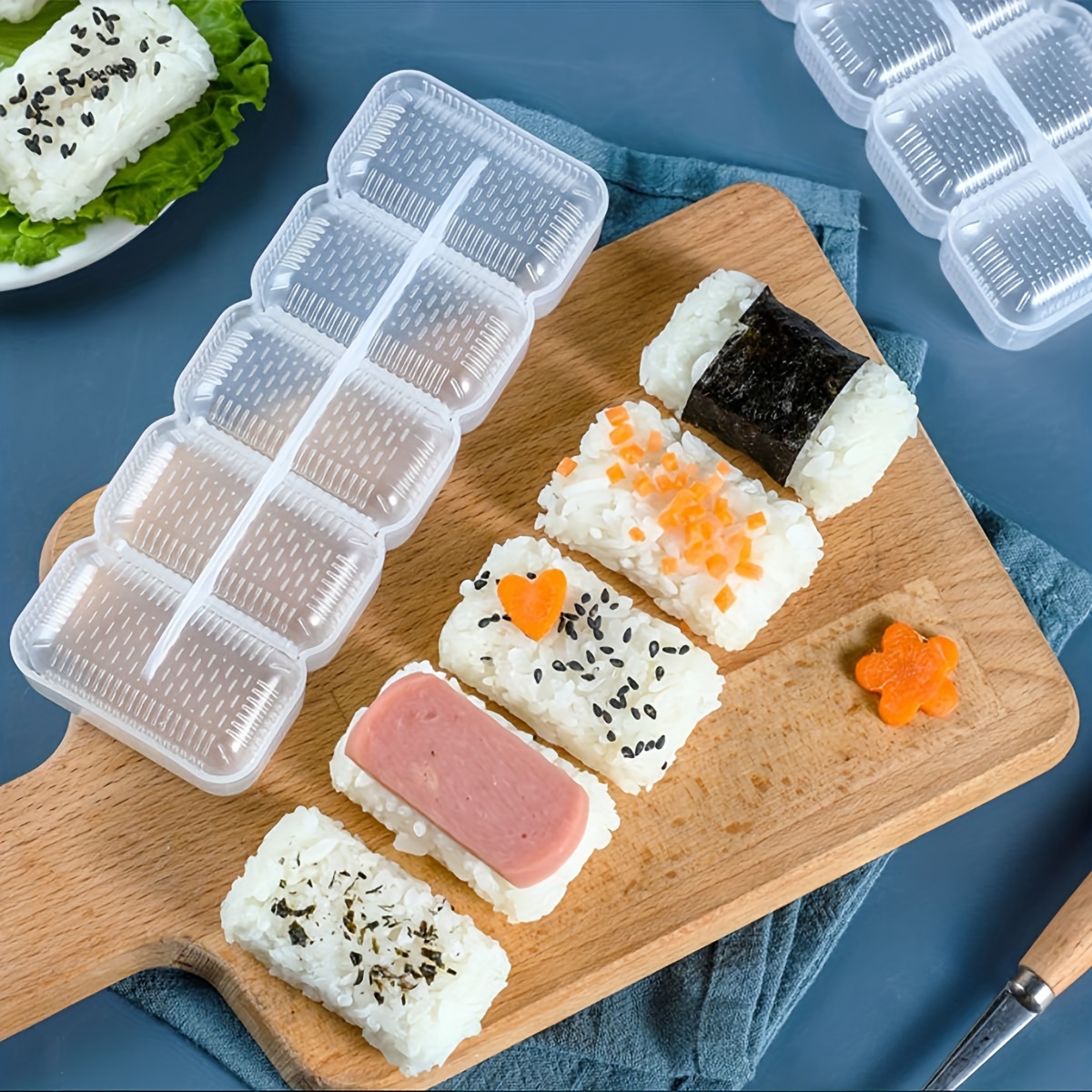 Molde Onigiri, molde de bola de arroz de acero inoxidable, molde para  sushi, molde clásico de spam triangular para niños, almuerzo Bento y  bricolaje