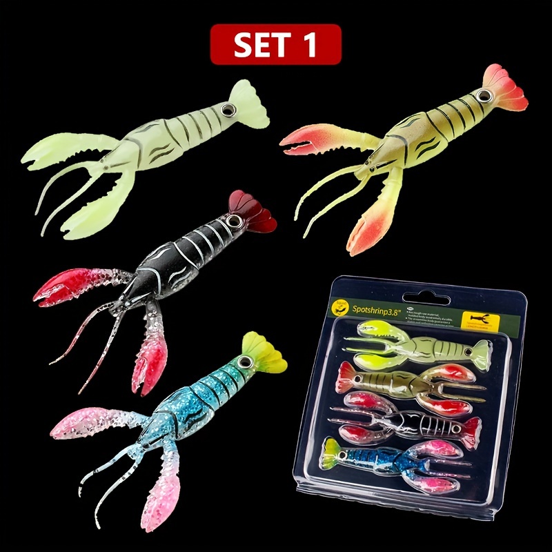 4pcs 3.74in/0.21oz Bionic Crawfish, Soft Swimbait For Freshwater And  Saltwater, Trout And Bass Fishing Lure With High Pliability And Realistic  Movemen