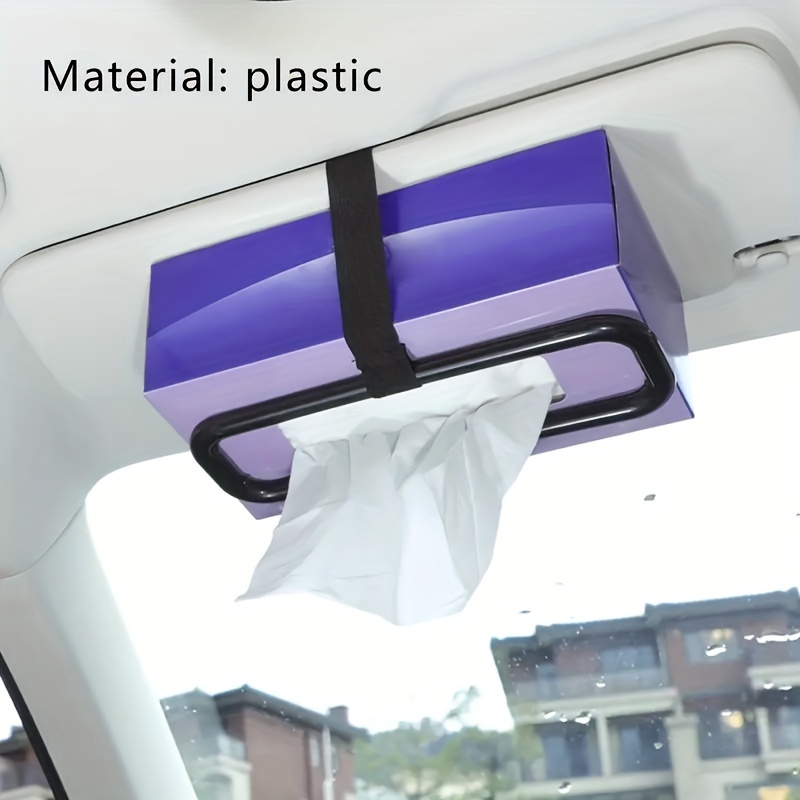 Tragbare Leder-Tissue-Box Papierhalter für Auto Sonnenblende Dekor