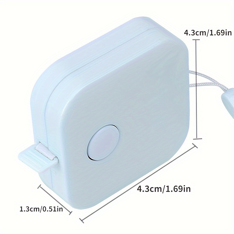 Mini Tape Measure With Square Strap Portable And Automatic - Temu