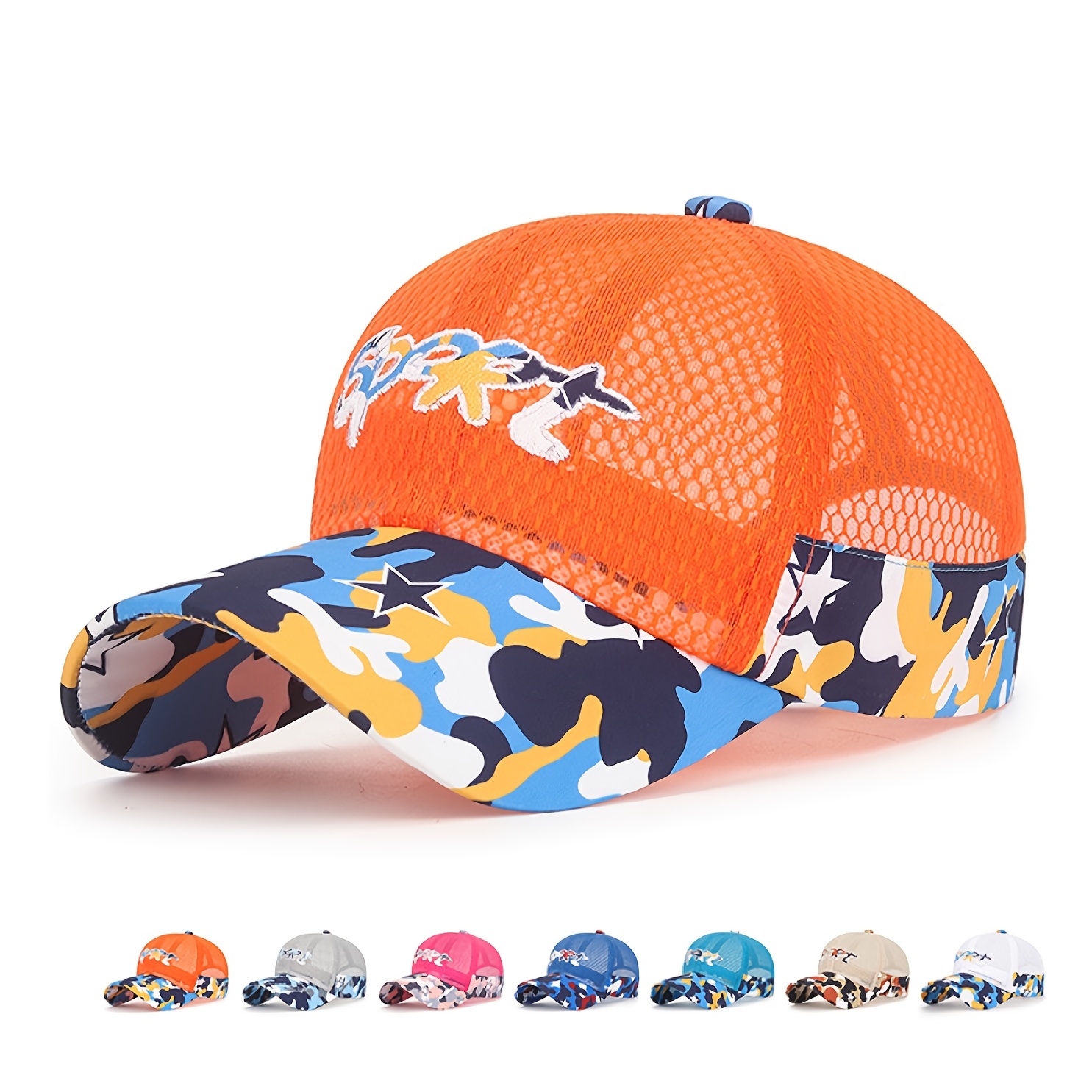 Boys Baseball Mesh Hat Breathable Casual Summer - Temu