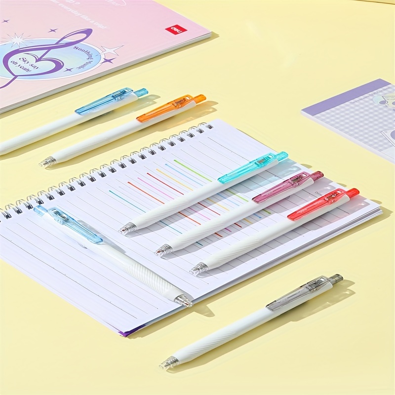 Colorful Retractable Gel Pens Fine Tip Quick drying Ink - Temu