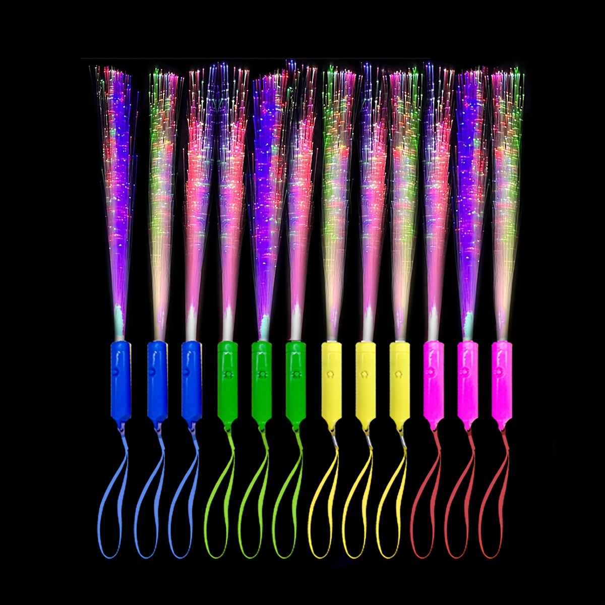 12pcs - Tubes fluorescents en plastique, bâtons lumineux de fête