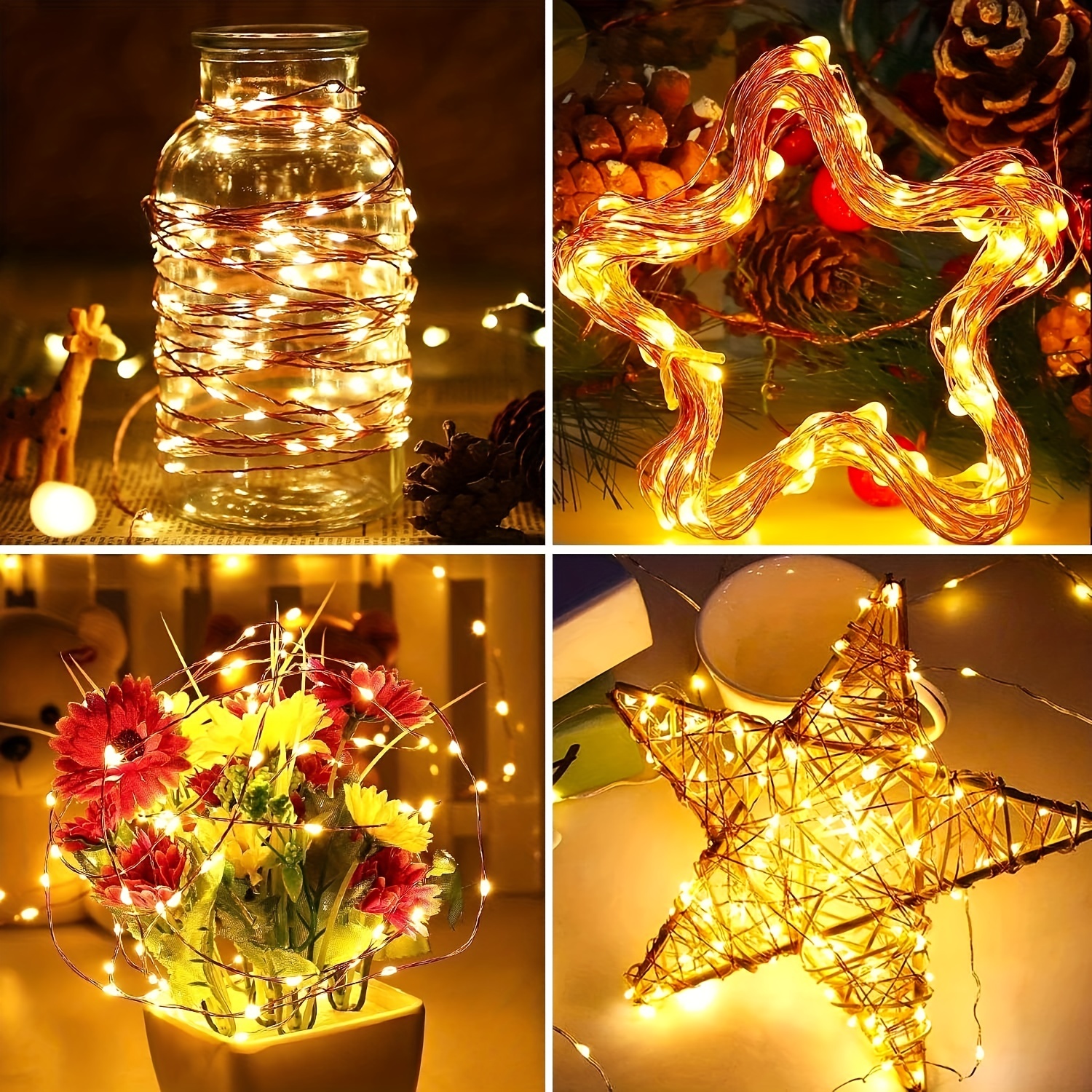 10 mini led string lights battery operated waterproof starry firefly lights perfect for home decor weddings details 3