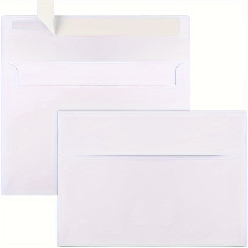 25 Pack Transparent 5x7 Vellum Envelopes for Invitations, A7 Size