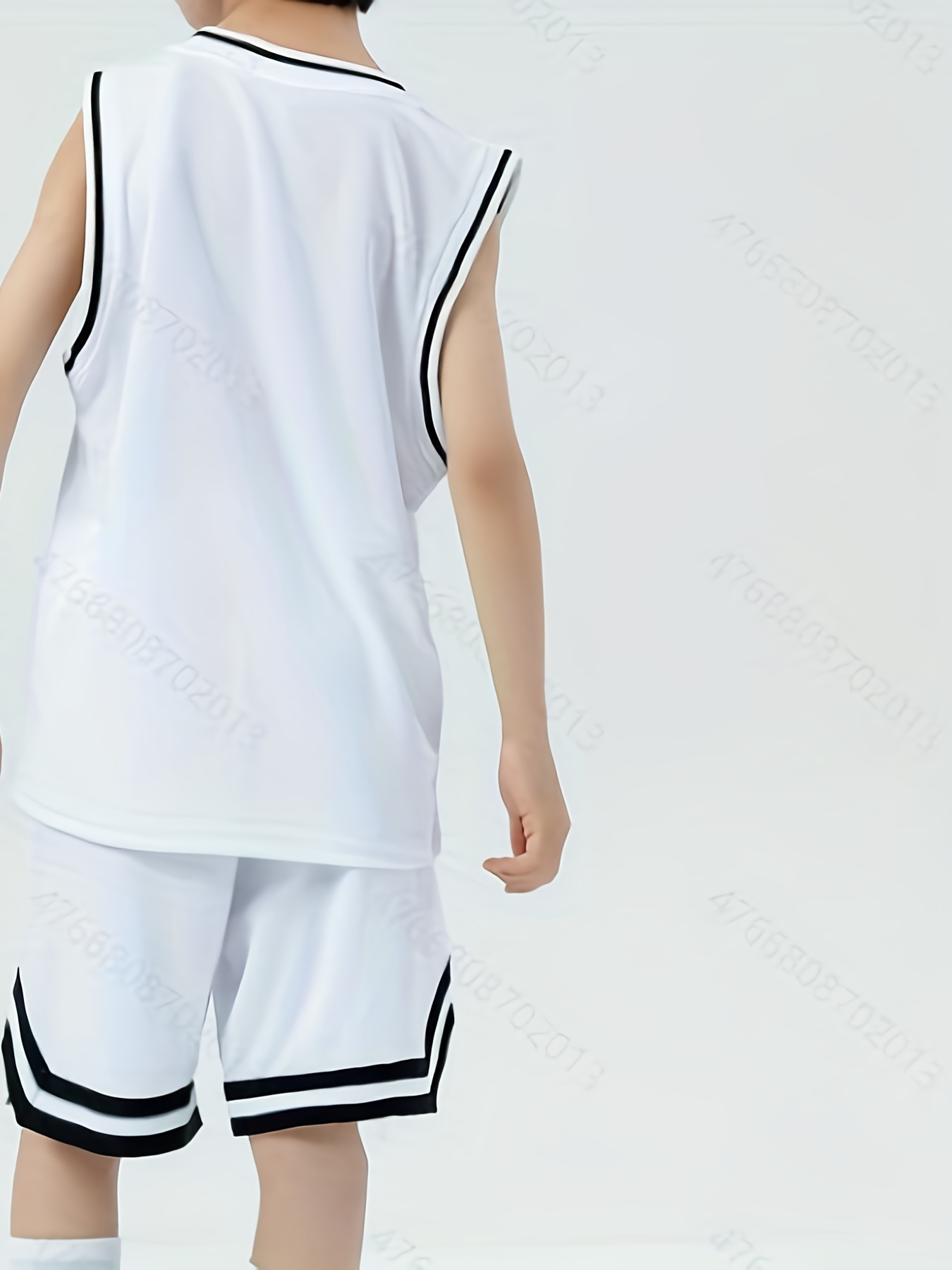 Temu Boys & Girls Basketball Outfit - Stylish Tank Top & Shorts Set for Summer Training & Competition