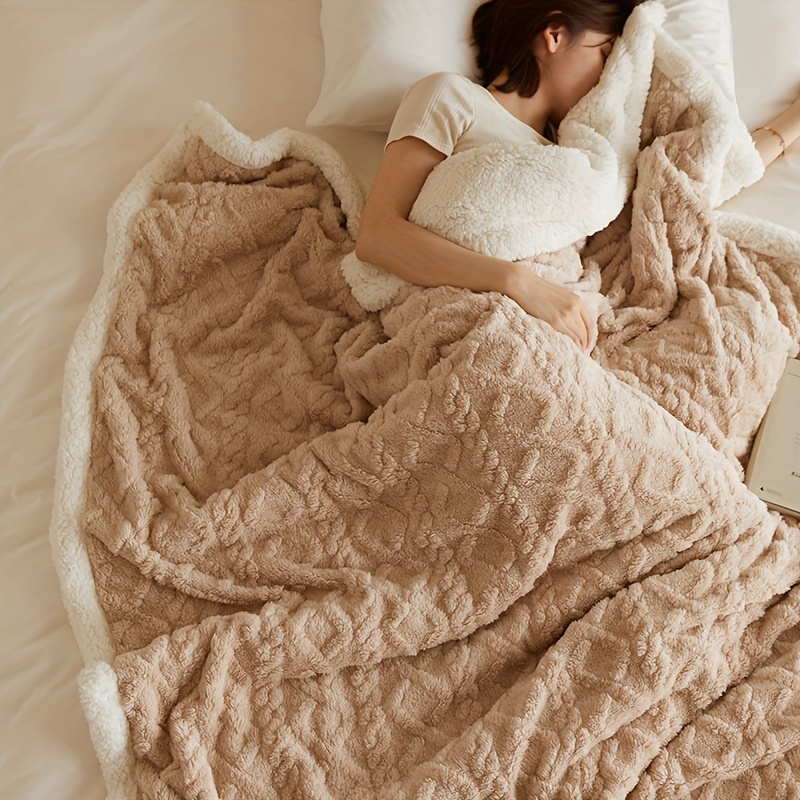  Mantas de cama esponjosas para cama, sofá, mantas suaves y  cálidas de invierno, manta de forro polar para cama y mantas (color :  estilo 4, tamaño: 70.9 x 78.7 in) : Hogar y Cocina