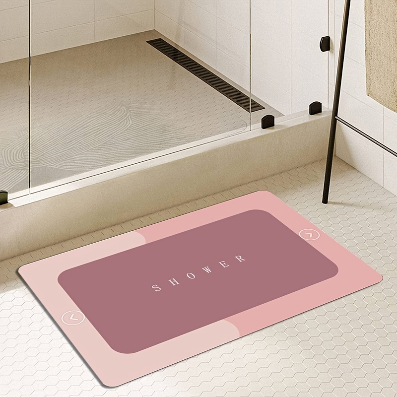 Bathroom Mat Diatomaceous Soft Mats Bathroom Quick Dry Water-absorbing Mats  Toilet Non-slip Foot Mat Carpet Door Mat Bath Rug