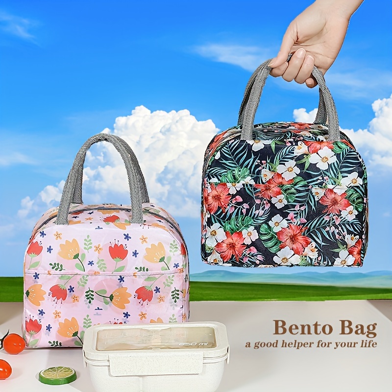 Fiambrera para comida, bolsa Bento, contenedor de comida, bolsos, bolsa de  Picnic, fiambrera aislada para trabajo, senderismo, actividades al aire  Azul Macarena Bolsas de almuerzo