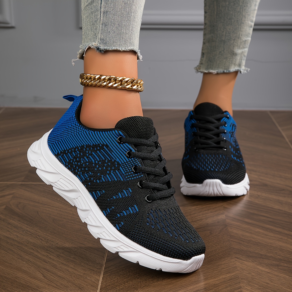 Women's Lightweight Breathable Mesh Knit Running Sneakers