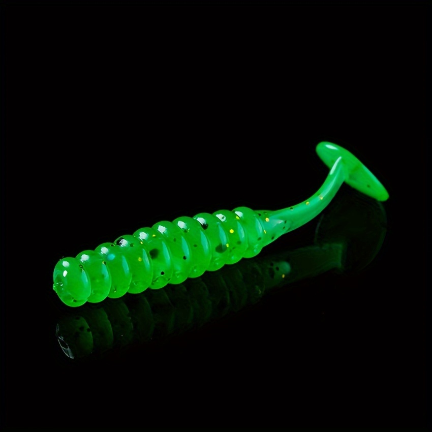 20pcs Paddle Tail Soft Lure Swimbait Fishing Accessories