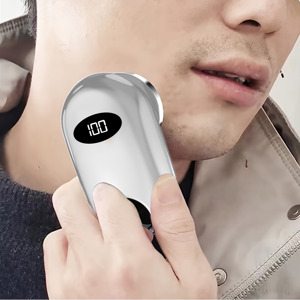 Mini afeitadora eléctrica portátil, afeitadora compacta, recargable por  USB, silenciosa Negro Colco Mini afeitadora eléctrica