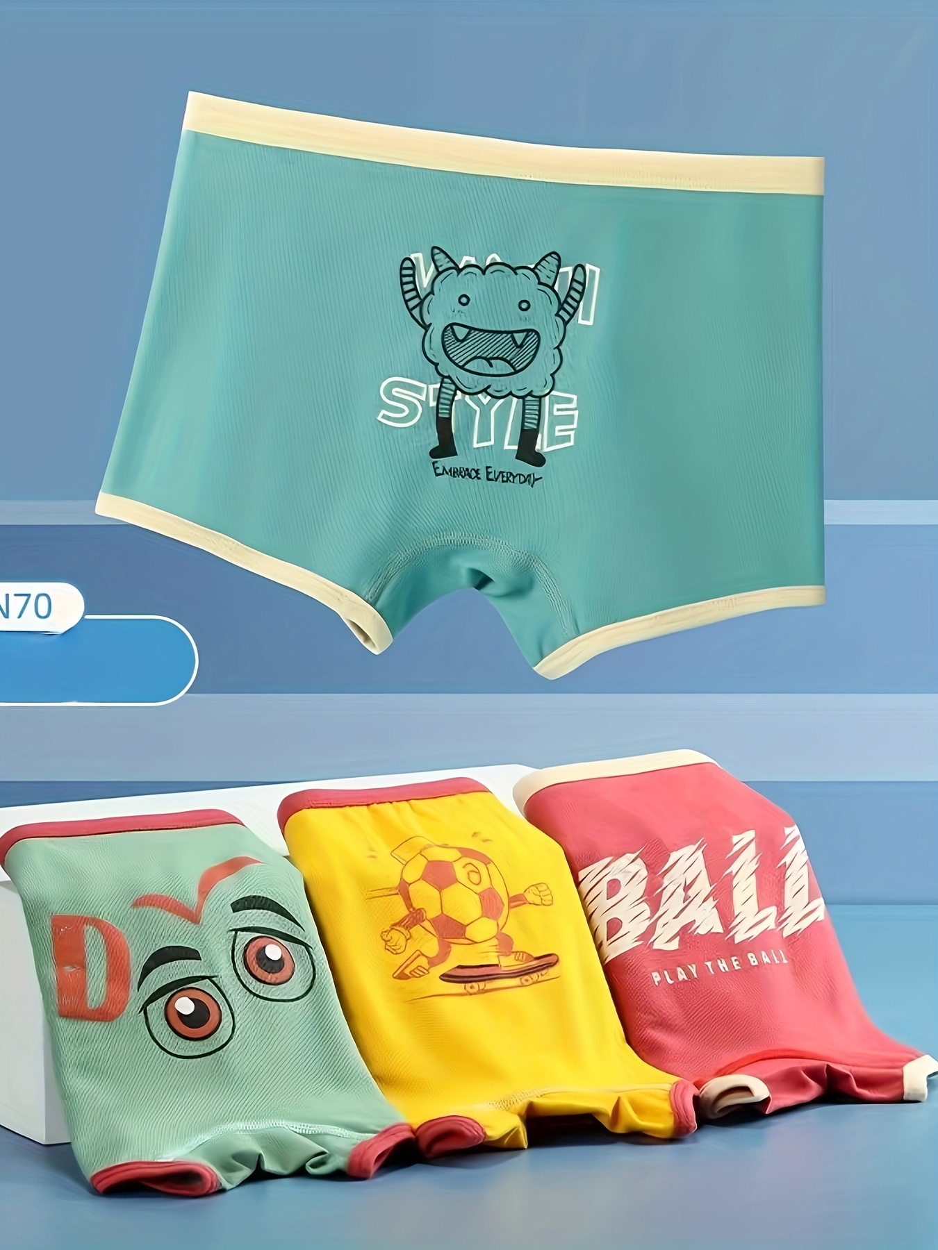 Beijirog Toddlers Boys Underwear 95% Cotton Soft Breathable - Temu